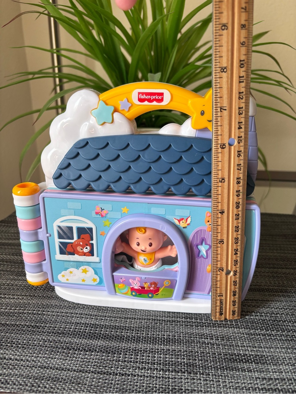 Fisher-Price Little People Playful Peek-A-Boo House Toy - Blue, Purple, Yellow - Picture 12 of 13